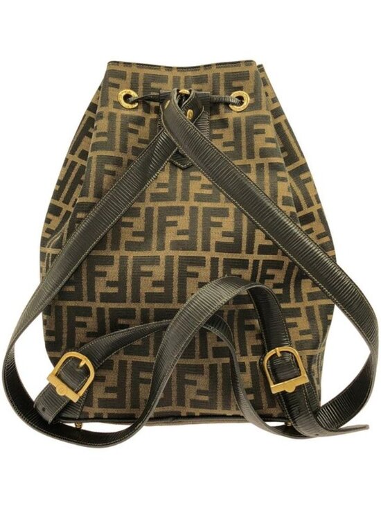 Fendi Vintage Backpack Leather Canvas main image 5